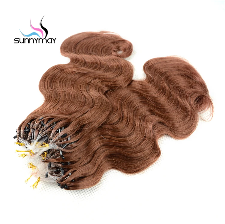 
100% Human Hair Natural Extension Body Wave #33 Cheap Remy Micro Loop Ring Hair Extension 