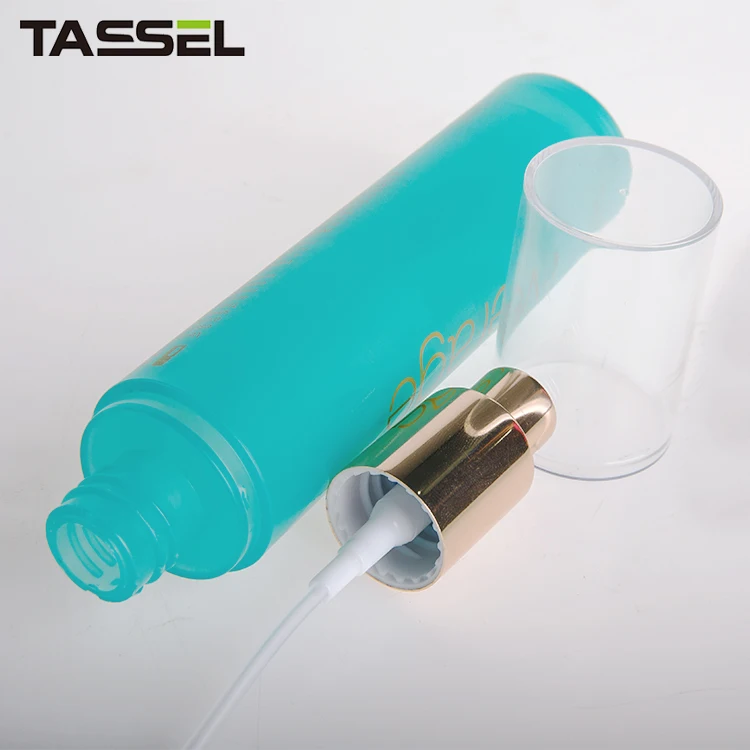 Professional Factory colorful PP plastic bottle 50ml with aluminium spray pump