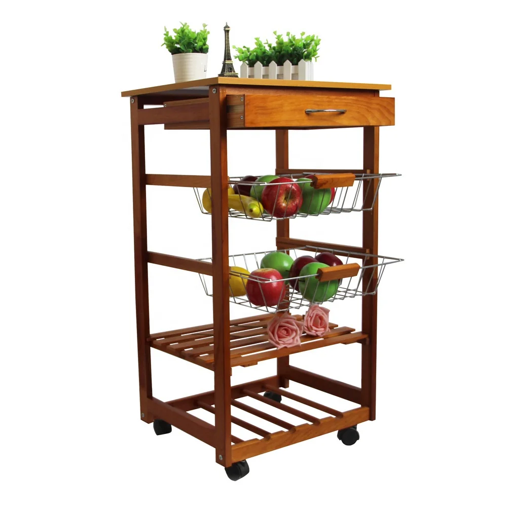 
Wine rack storage metal basket rolling craft cart 