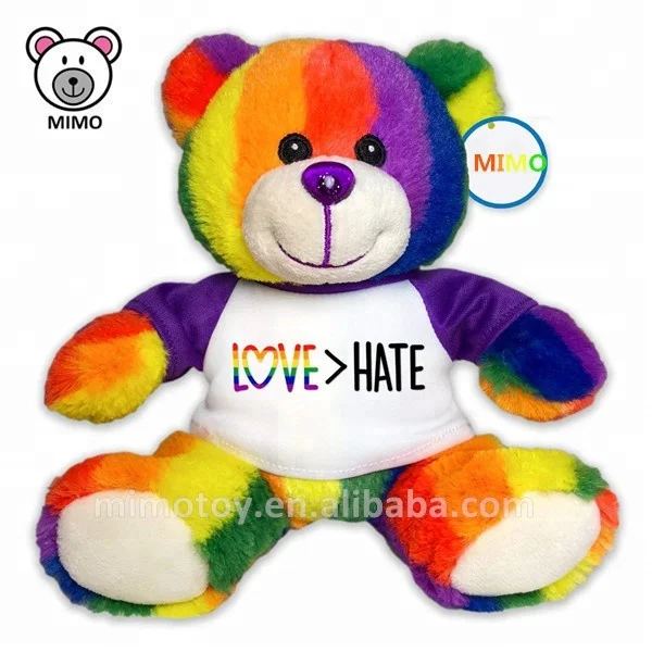 European Standard Custom 6 PACK Stuffed Small Colorful Teddy Bear Toy Set New Kids Cartoon Soft Toy Wholesale Mini Plush Bear