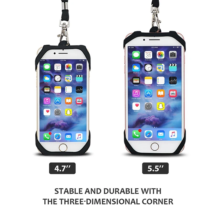 Good Quality Universal Cell Phone Case with Lanyard Neck Strap Phone case Card Holder