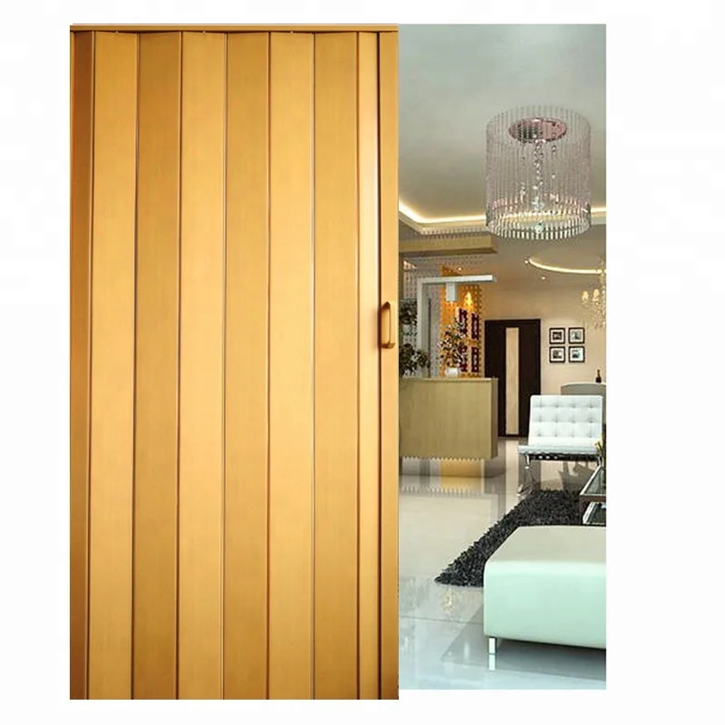 Easy Install Pvc Cheap Interior Accordion Door Price Panel For Bathroom Home