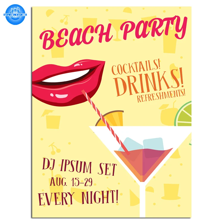 Cheap custom poster printing high end full color printing