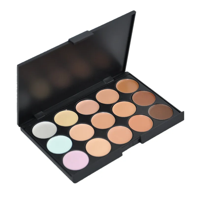 Concealer Palette 15 Colors Contour Face Cream Salon Makeup Case