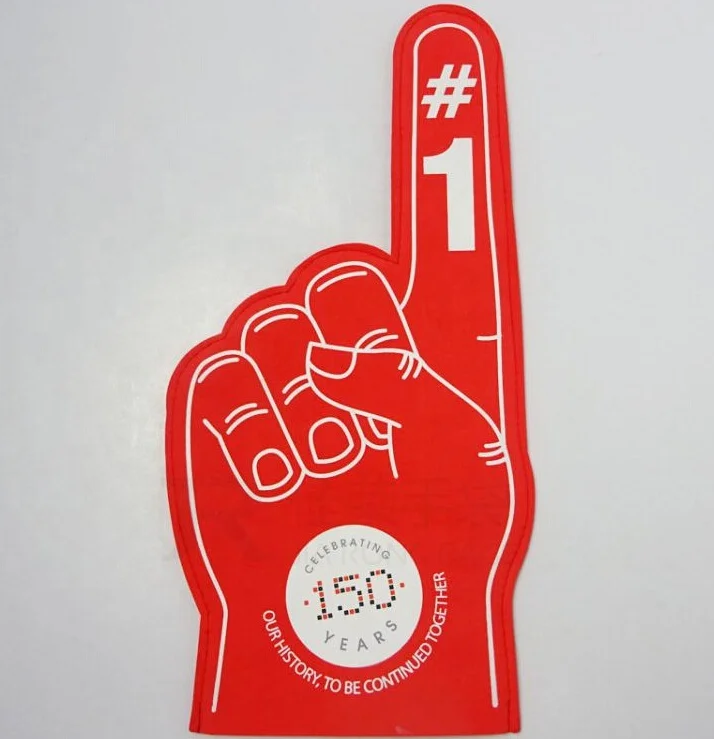 Одобренная перчатка для приветствия EVA, большая ручка из пенопласта с различным дизайном