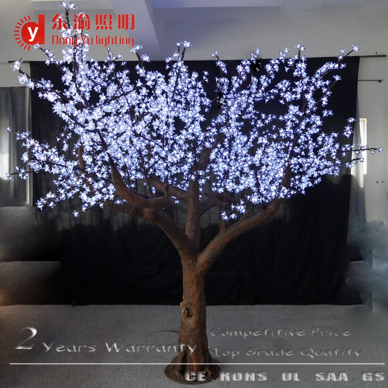 artificial outdoor decoration led cherry blossom tree lamp