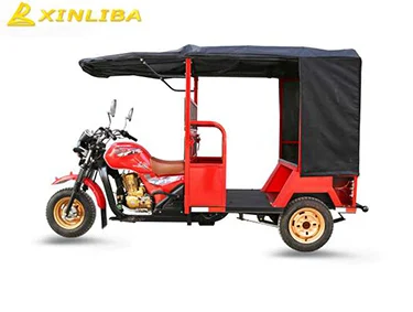 gasoline drive cargo cabin 3 wheel tricycle