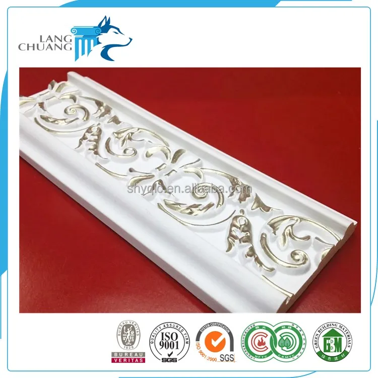 
Pop Ceiling Design Gilt Polyurethane PU Molding Profile For House 