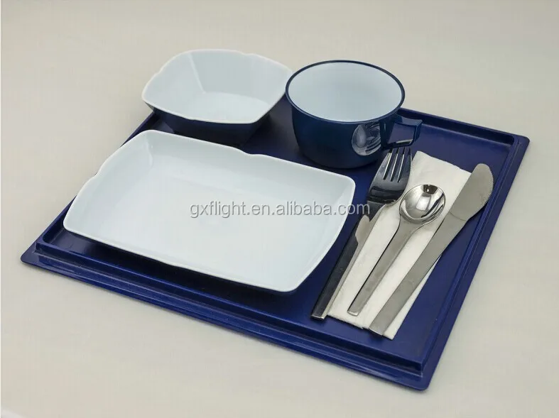 Hotel Aviation Food Serving Reusable Plastic Airline Tableware
