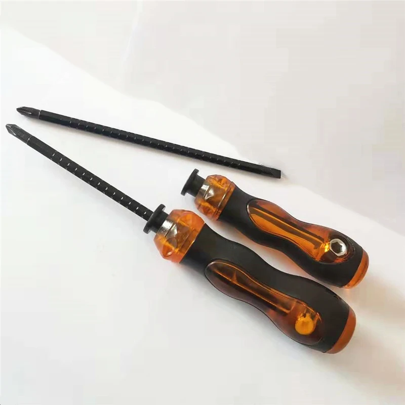HONGXU Soft Grip Screw Driver Straight Slotted TPR Handle Screwdriver