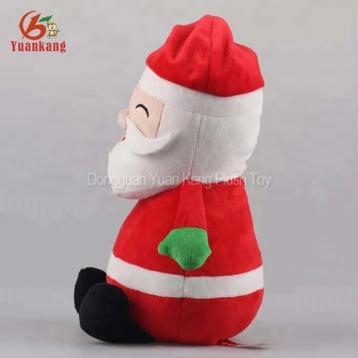 Christmas Standing Santa Claus plush doll with skis Ornament Decoration Traditional Collection stuffed toys Xmas series