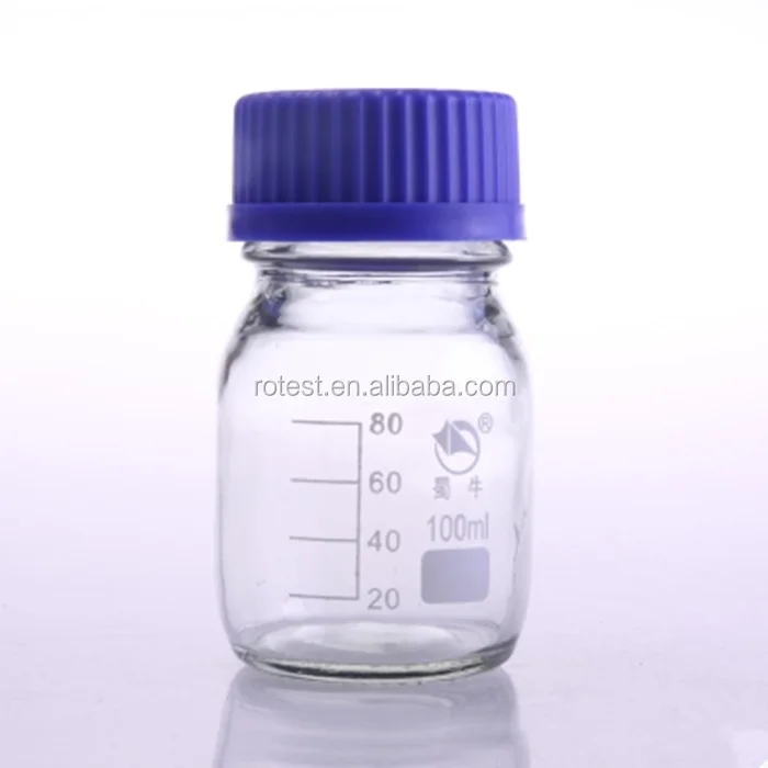 500ml Laboratory Clear and Amber Glass Reagent Bottle