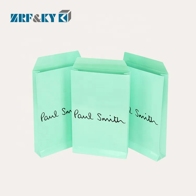 Wholesale Printing Art Coated Kraft White Card Paper Packaging Pocket Envelope Bags For Clothing Shirts Shopping Gift