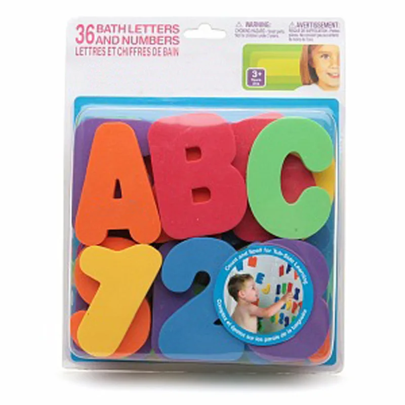 
Wholesale education toy Alphabet Letters and Numbers Foam Bath Toys for Kids 