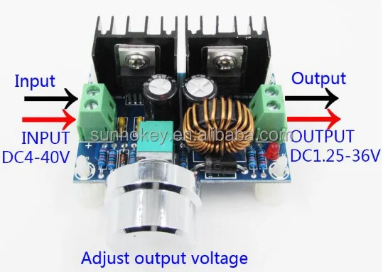 DC-DC понижающий модуль DC4-40V для DC1.25-36V XL4016 высокой мощности PWM DC Регулируемый Напряжение доска 8A