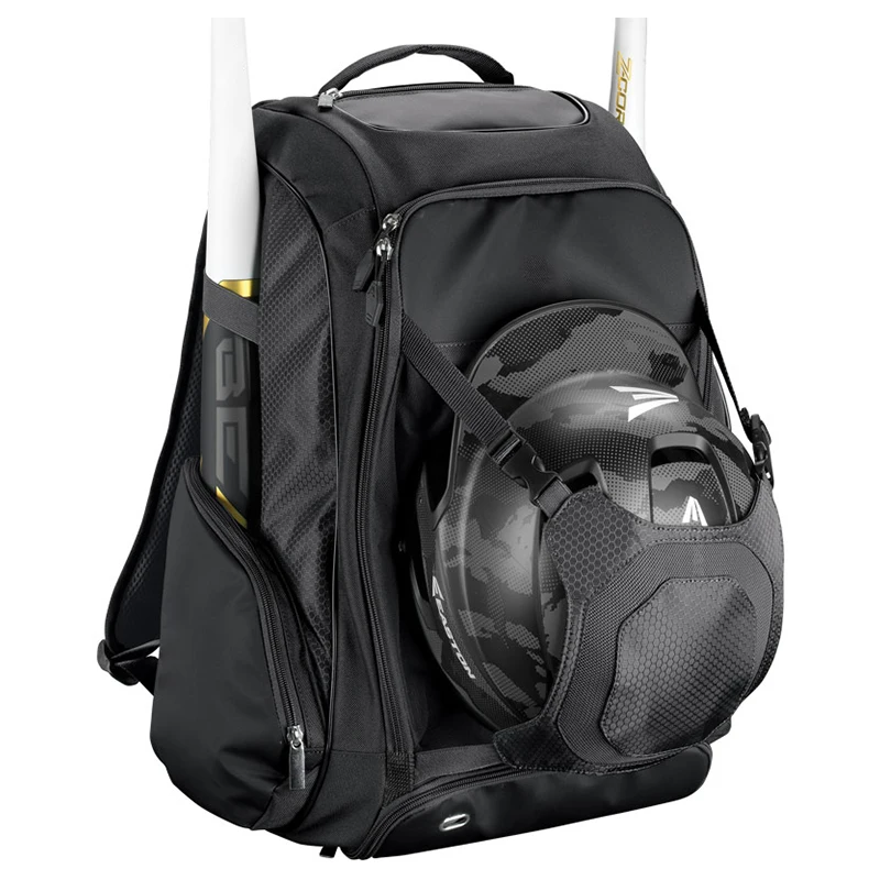 Softball bat pack baseball gear backpack with external helmet holder