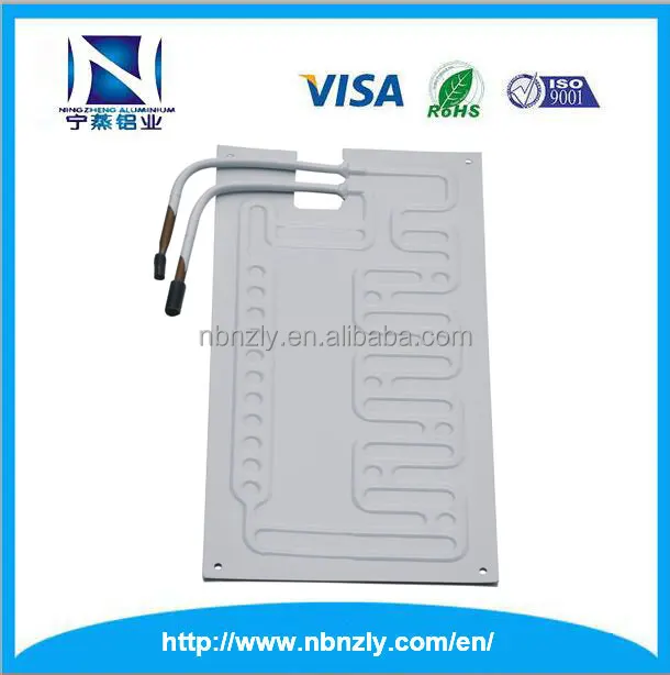 refrigerator evaporator aluminum plate fin type freezer coil
