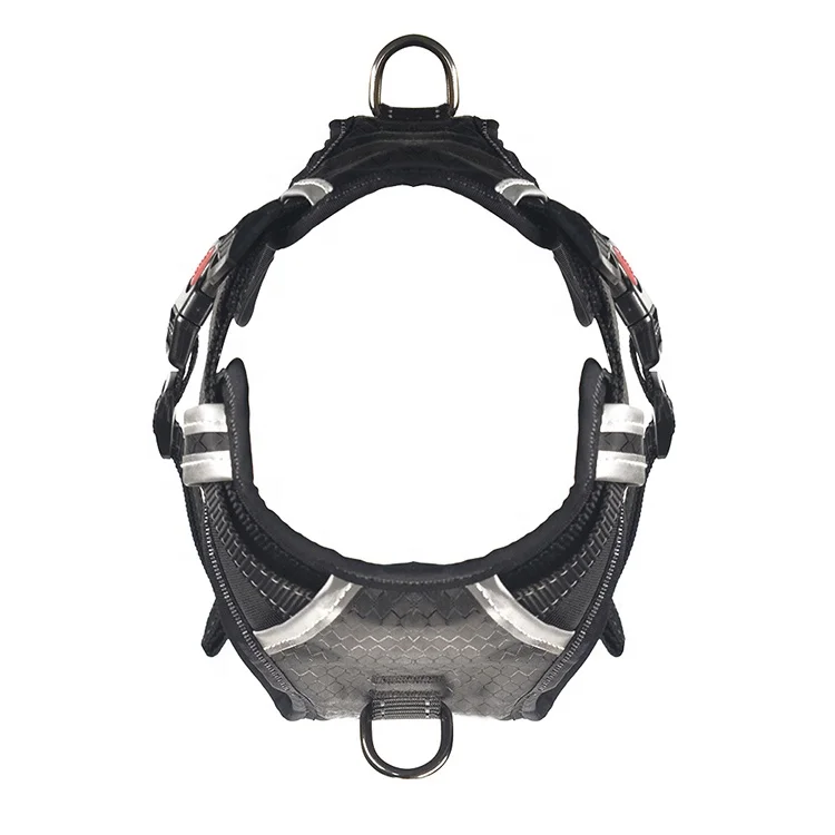 
Outdoor Reflective Tape Pet Vest Padded Tactical Dog Harness 