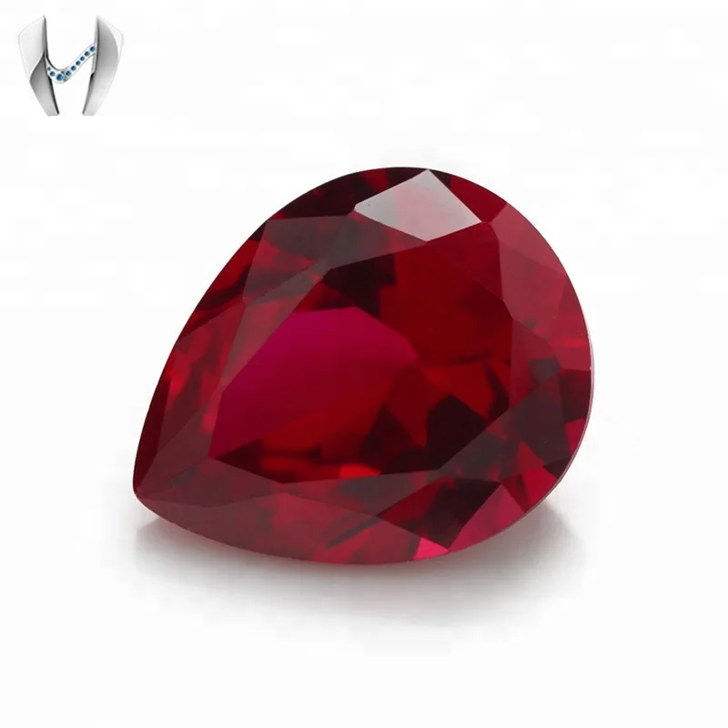 8 # 4*6mm natural uncut ruby stone low price,original ruby stone