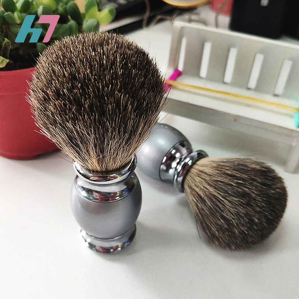 
Good Quality Private Label Resin Handle Wholesale Badger Hair Shaving Brush Good Price Makeup Tools 