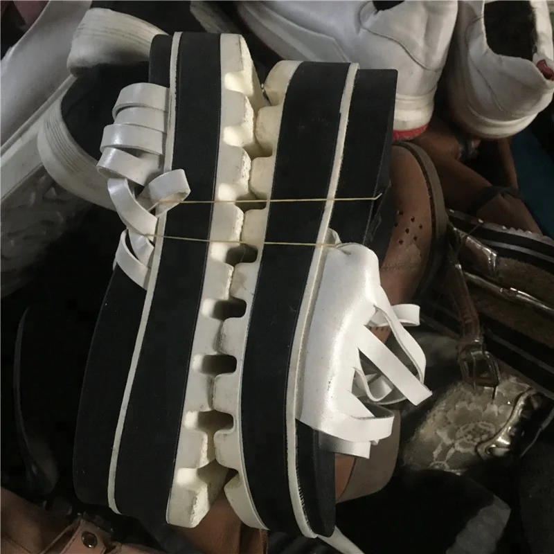 Lady summer and winter season secondhand mixed bales used shoes for export