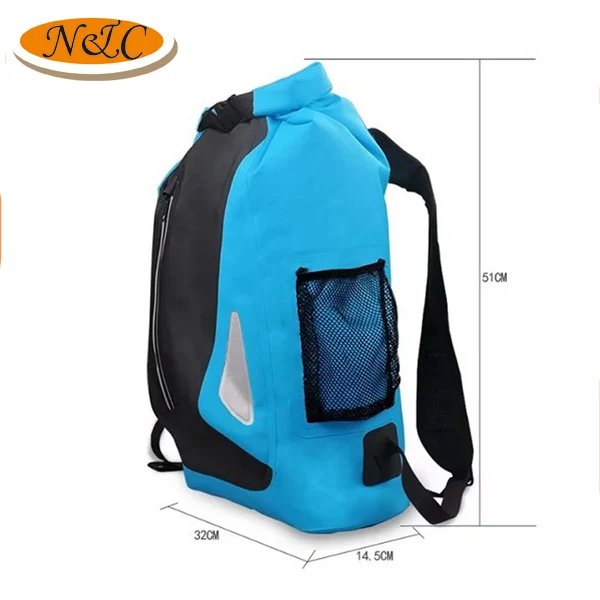 outdoor floating hiking sports dry backpack water resistant pvc tarpaulin backpack