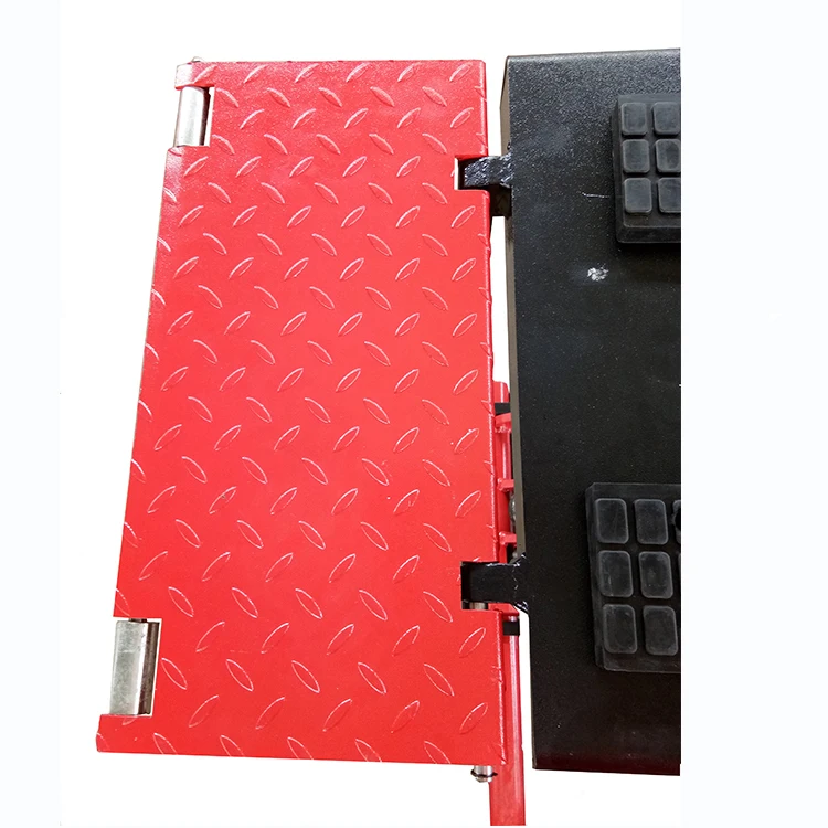 Portable electric garage car ramps for low profile vehicles