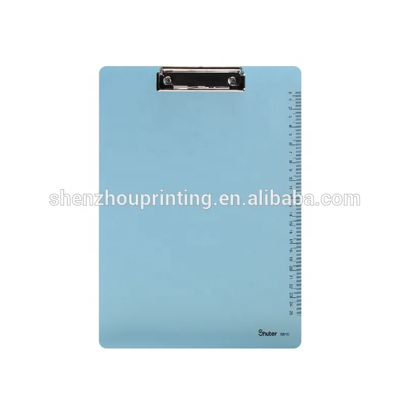 
New design hard plastic PP file folder custom logo clipboard 
