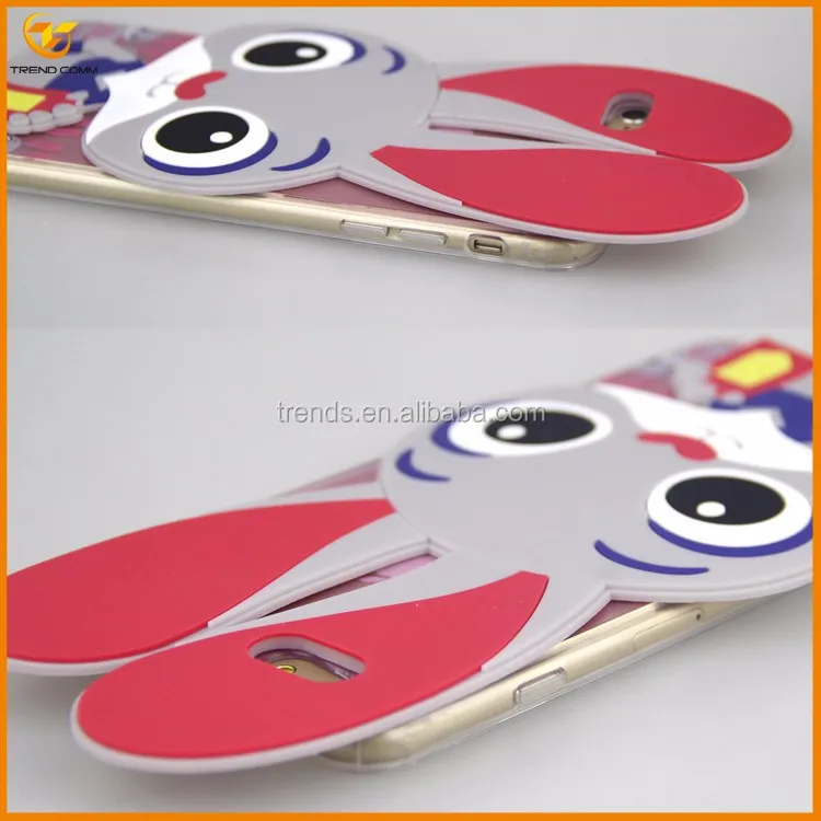 Bunny X Sticker PC + TPU Hard Back Case for iPhone 6 6s