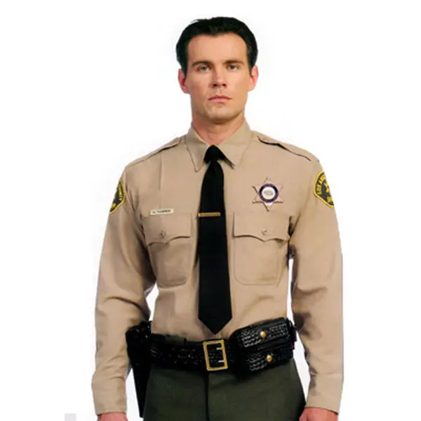 Высококачественная Мужская Защитная форма, охранная униформа для персонала с карманами