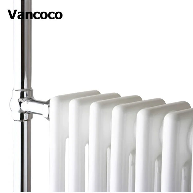 Traditional white towel rail electric heated bathroom towel bar thermostatic towel radiator valve manufacturer VANCOCO