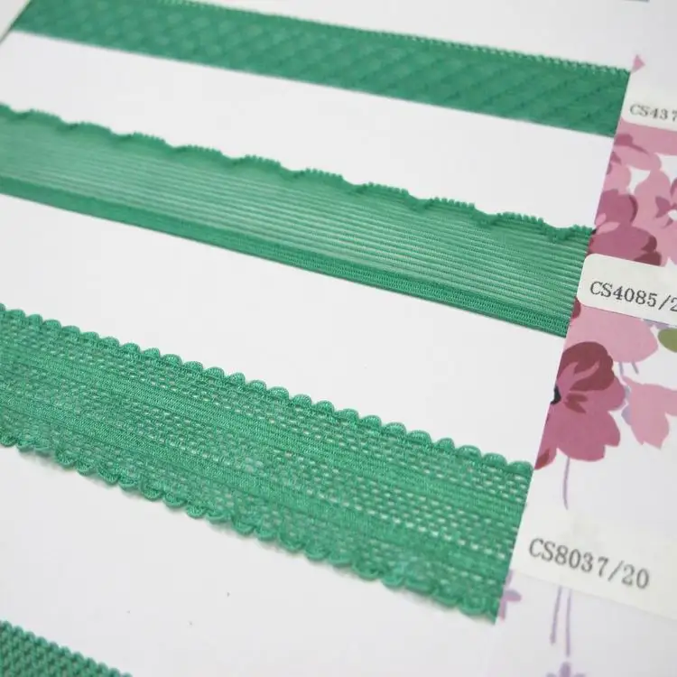 Ultrathin netted foldover elastic bra/garment elastic tape