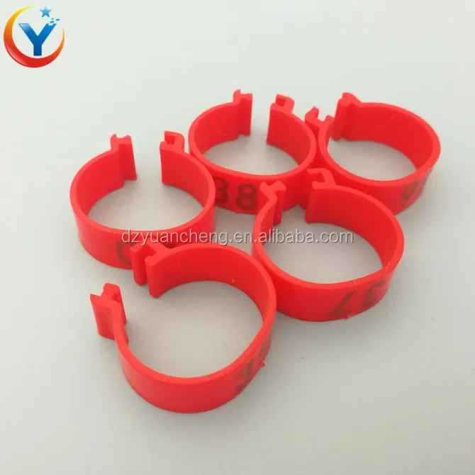 very cheap price chicken leg rings chicken foot ring stickers