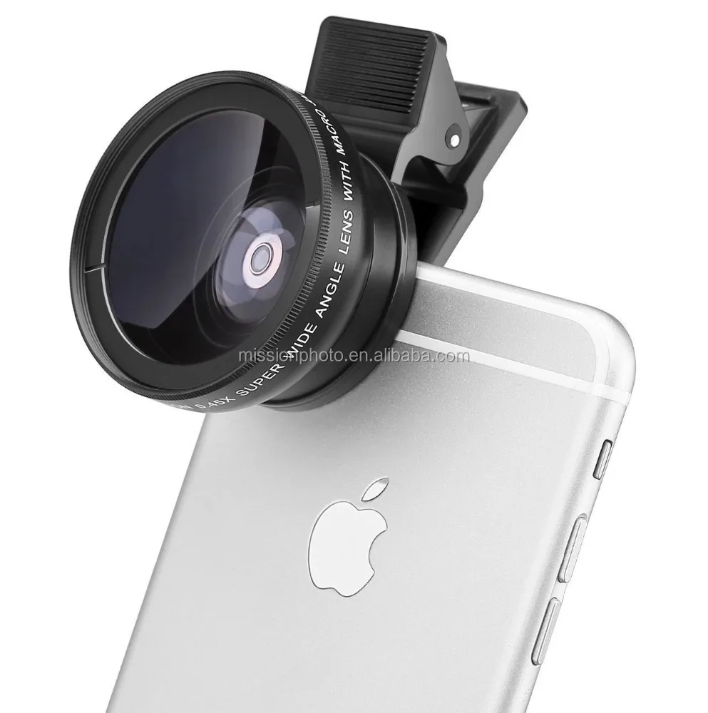 0.45x Super Wide Angle Lens + 12.5x Super Macro Lens + 37mm Thread Clip Holder