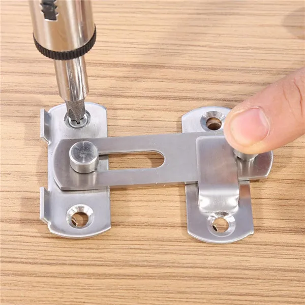 
Stainless Steel Hasp Latch Lock Sliding Door for Window Cabinet Fitting Room Accessories &nbsp;
