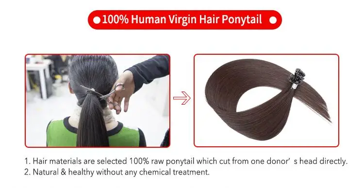 
U Tip Hair Extensions UK, Nail Tip u Tip Keratin Human Hair Extension 