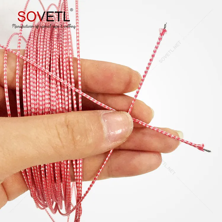 
Uhmwpe surface steel wire core braided auxiliary rope kites string 