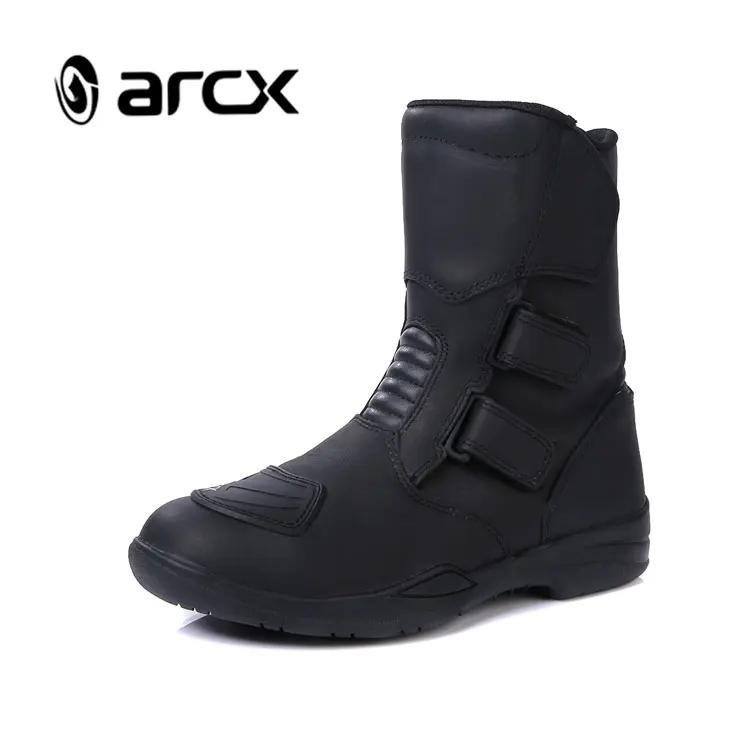 ARCX обувь из натуральной кожи для мотоциклов и внедорожников, Мужская защитная обувь для езды на мотоцикле, удобная обувь для езды на мотоцикле