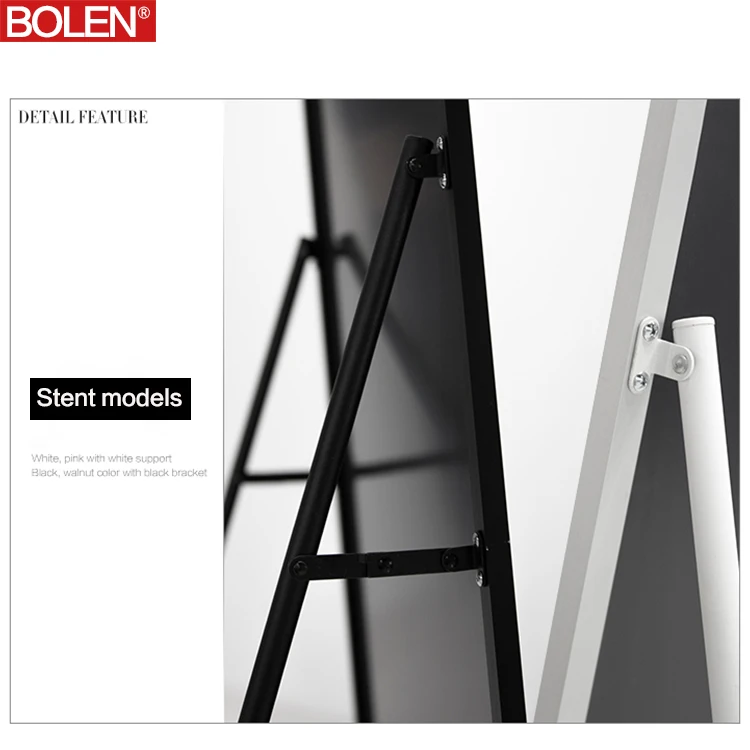 Anti-explosion Aluminum-framed Dressing Room Mirror for Standing 5mm Silver Mirror Glass Aluminum Alloy Framed