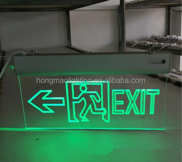 aluminum left right arrow running man escape signs emergency light exit sign for door