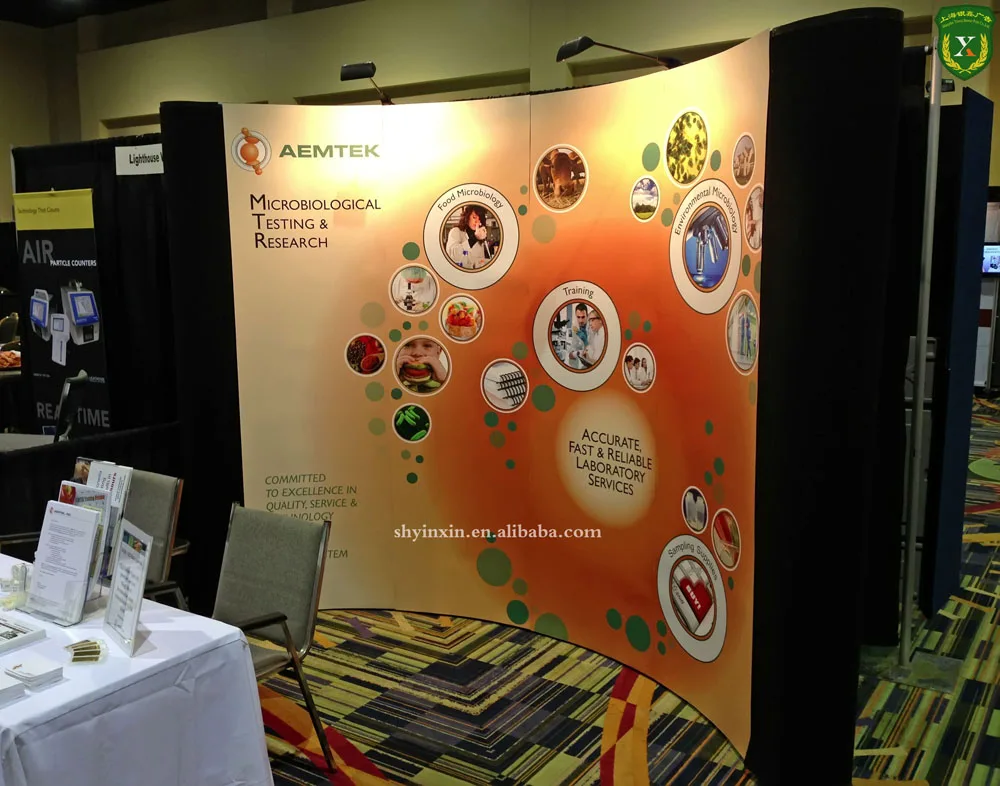 
China Pop Up Exhibition Stand,PVC/Fabric Pop Up Banner Display Stand 