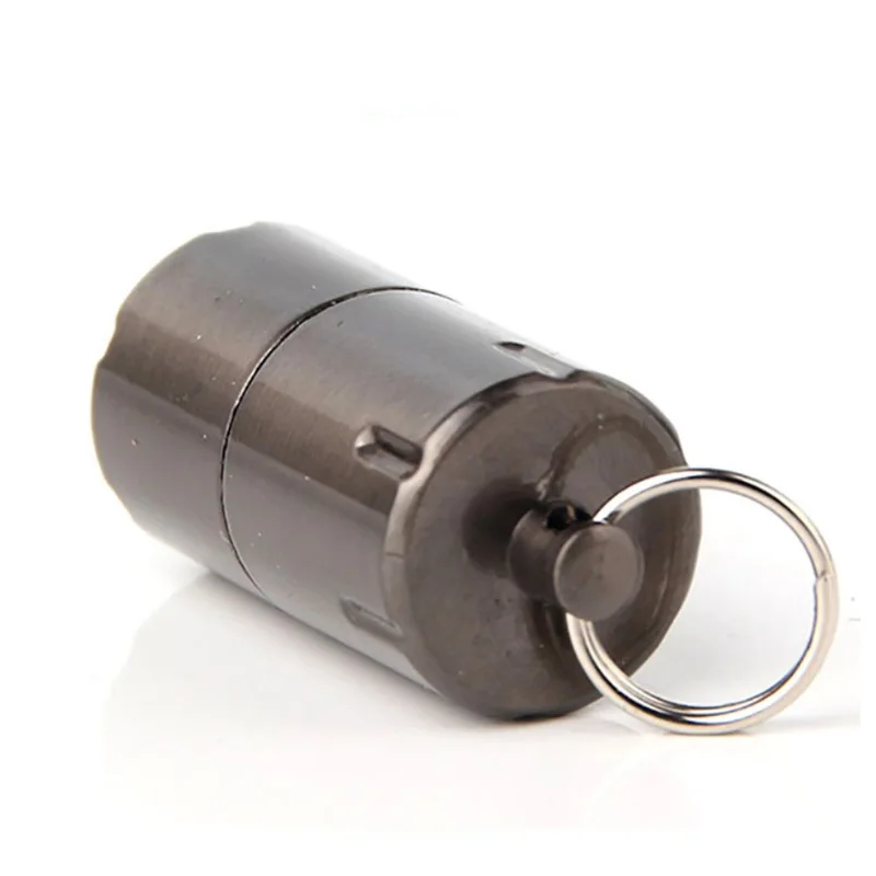 Inflated keychain petrol lighter can custom logo