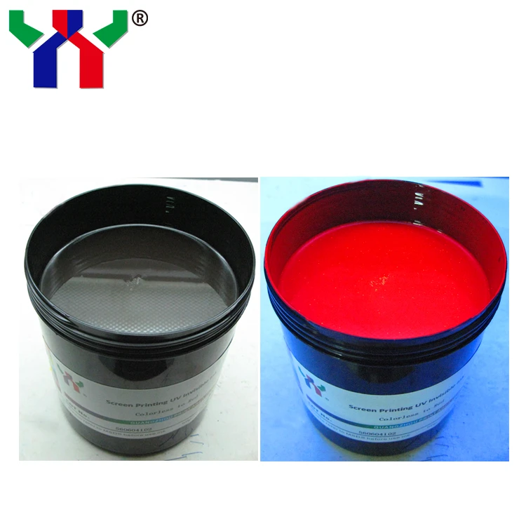 Security screen printing UV invisible ink red color