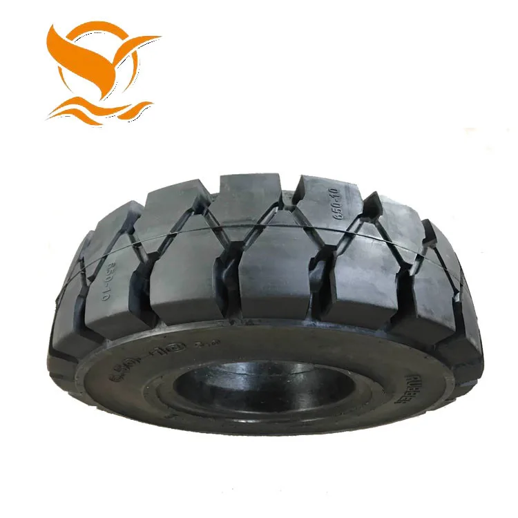 
QIYU TYRE brand 23X9-10 RIM 6.5 linde forklift clip solid tyre 