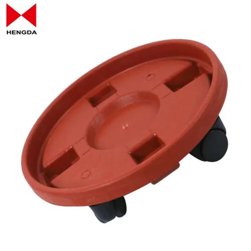 Plant Caddy Flower Pot Rolling Stand Garden Trolley Moving Planter Base 35cm