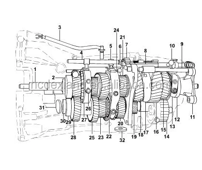 Genuine 5th & 6th Synchronizer Assembly Z=42:30 for Ford Transit V348 8C1R 7B280 CC MT82