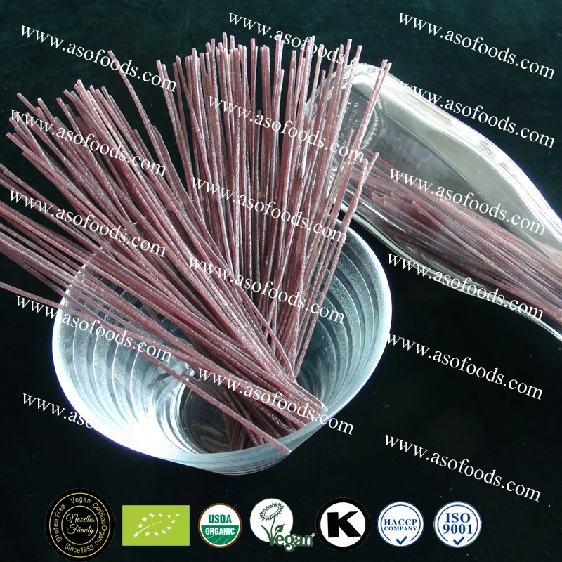 organic black rice gluten free vegan food packaged noodles pasta cila linguine spaghetti products production line bean nudels