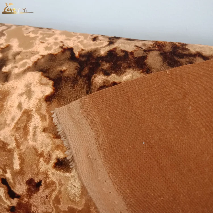 Высокая-класс 100% полиэстер блестящий дробления льда, бархатная ткань для обивки для дивана