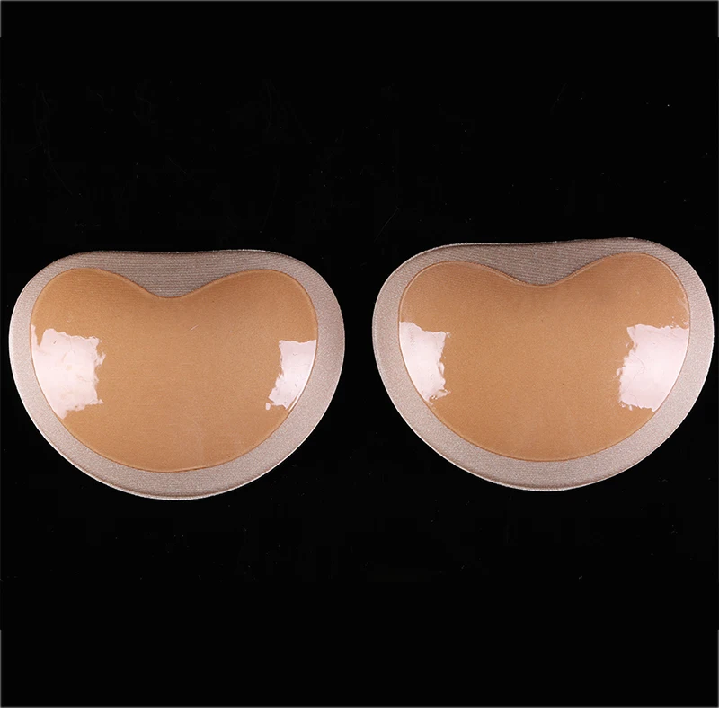 Invisible Heart Bikini Bra Pad For Swimsuit Nipple Enhancer Reusable Silicone Push Up Bra Insert