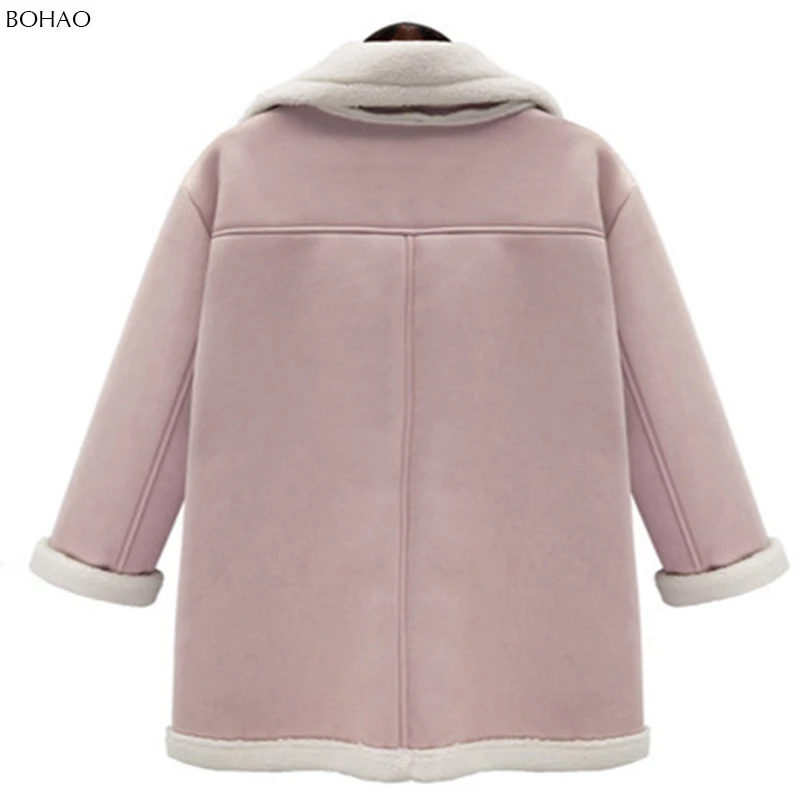 
New Arrival OEM Cheap Suede Jacket Women Faux Leather Fur 